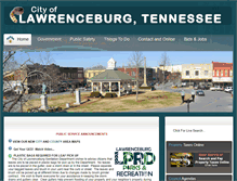 Tablet Screenshot of lawrenceburgtn.gov